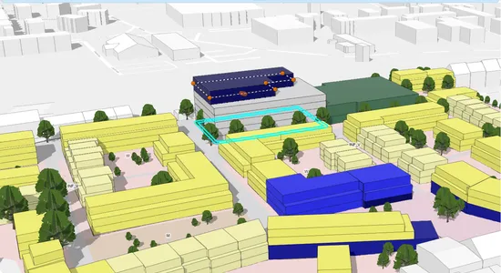 Bebauungsszenario in ArcGIS Urban