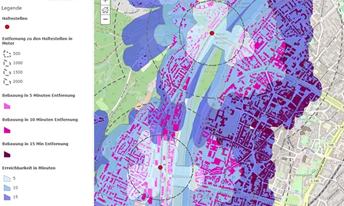 Erreichbarkeitsanalyse in ArcGIS Pro