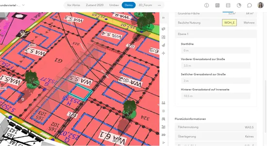 Bebauungsplan in ArcGIS Urban